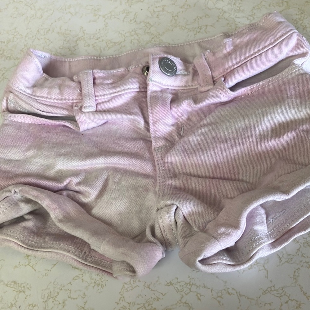 Old navy Pink Tie-Dye Denim Shorts 3T